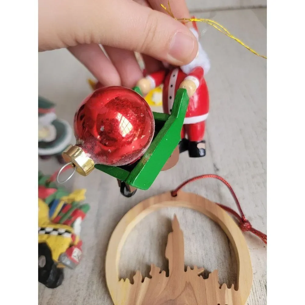 Rustic Santa Claus Moon Taxi variety mailman ornament Xmas‎